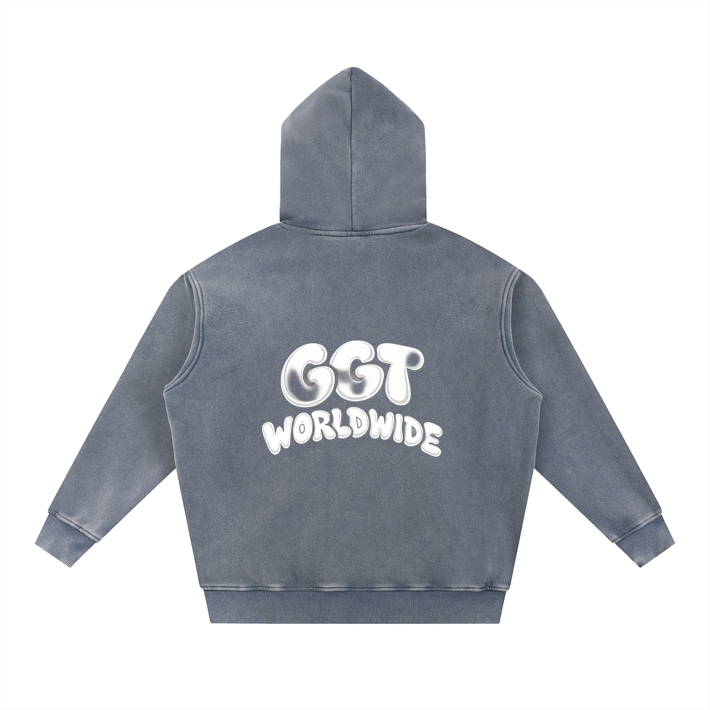 Snow Wash Fleece Oversize Hoodie