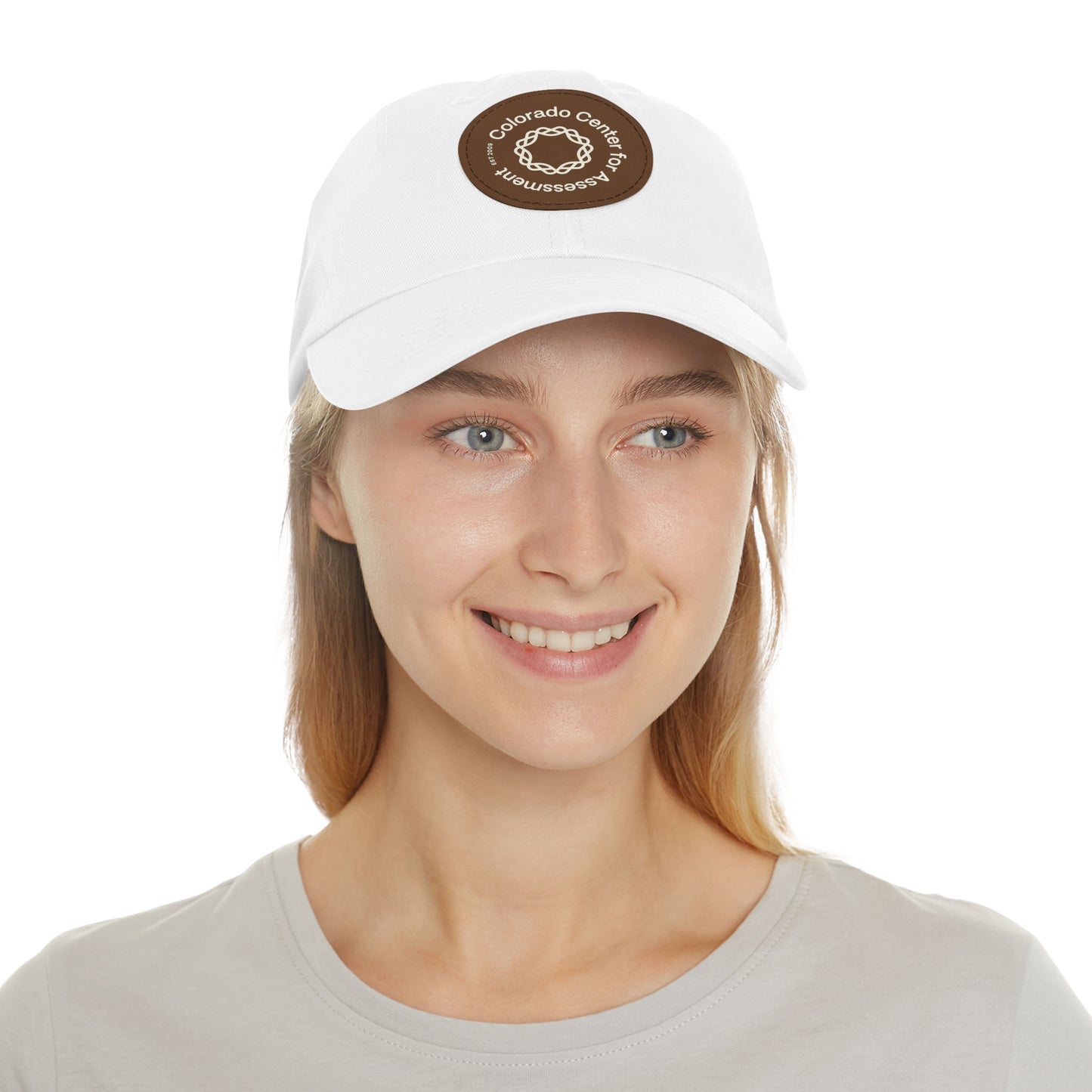 Hat with Leather Patch - CCA Dad Hat