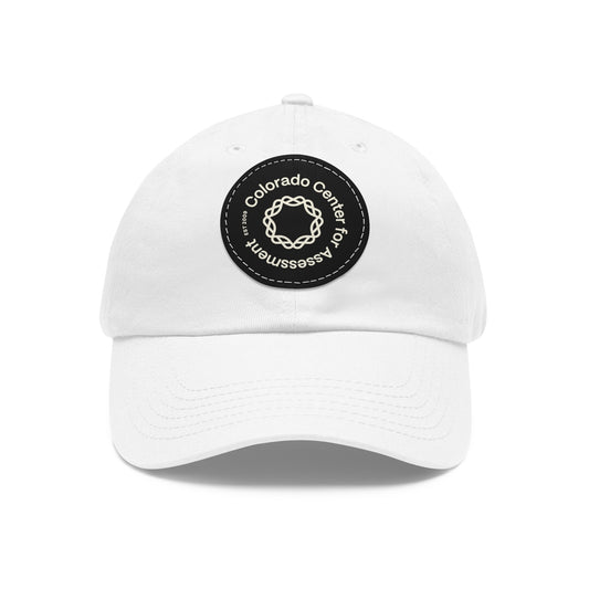 Hat with Leather Patch - CCA Dad Hat