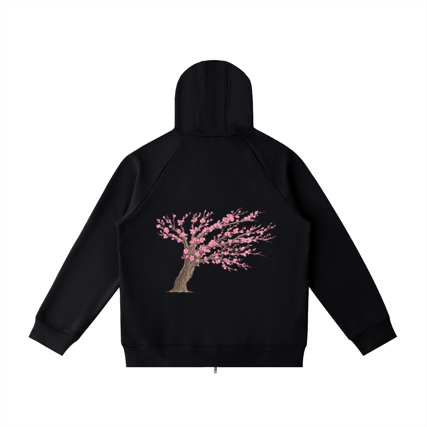 Heavyweight Raglan Sleeve Zip Hoodie