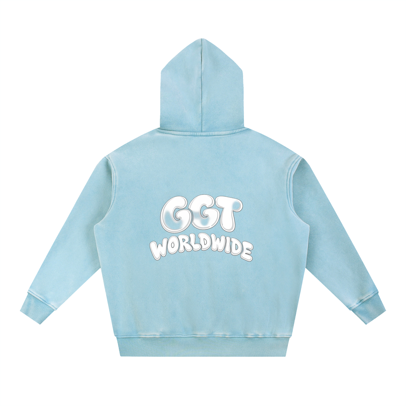 Snow Wash Fleece Oversize Hoodie