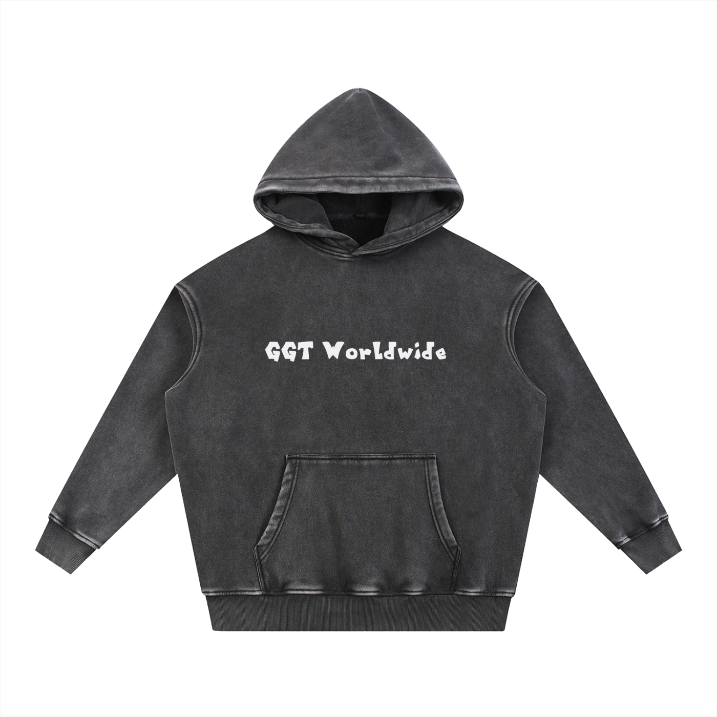 Snow Wash Fleece Oversize Hoodie