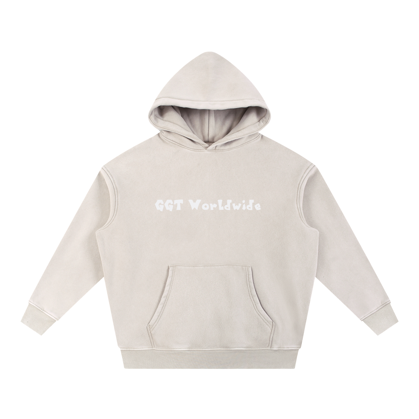 Snow Wash Fleece Oversize Hoodie