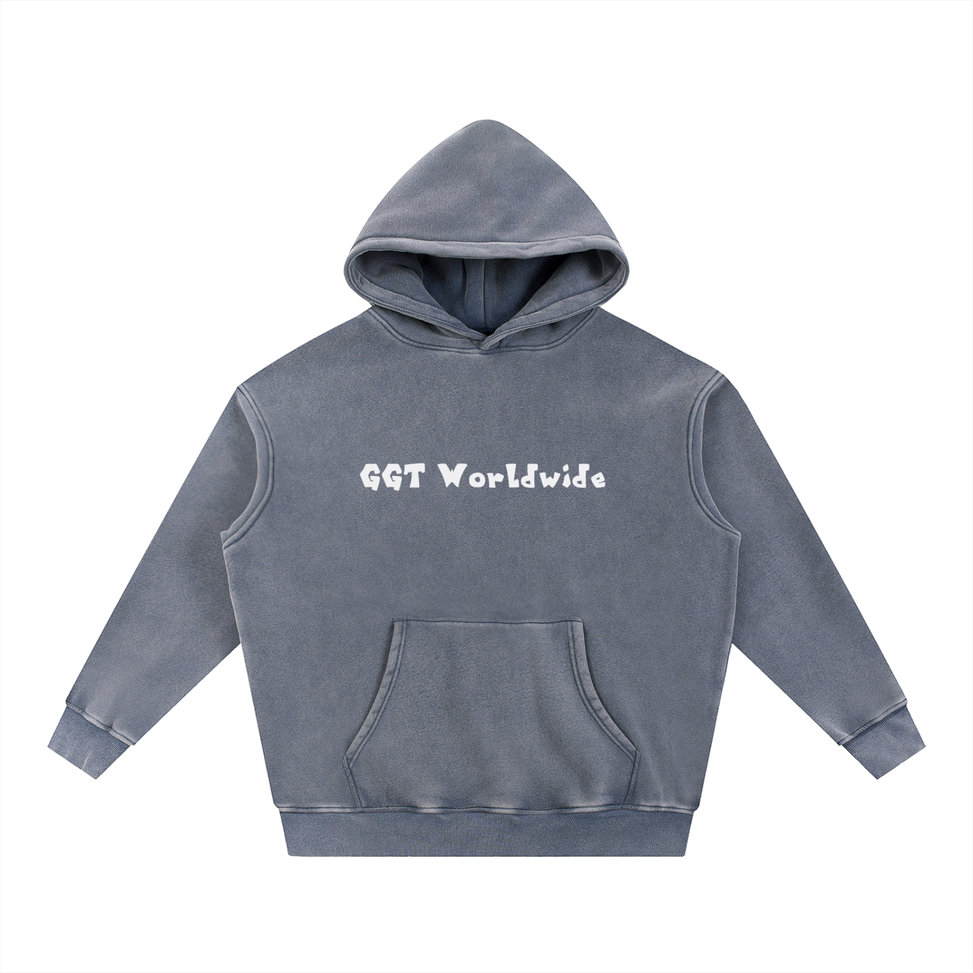Snow Wash Fleece Oversize Hoodie