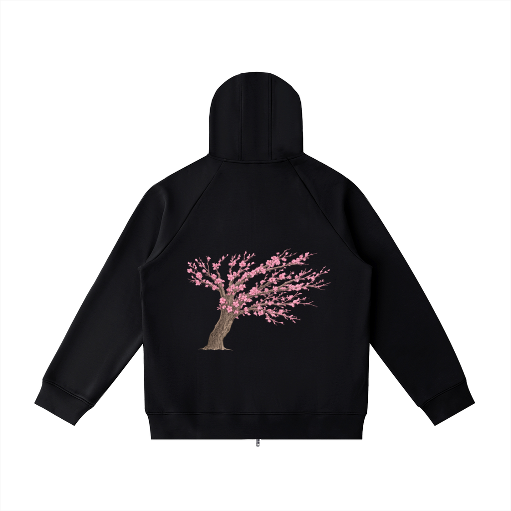 Heavyweight Raglan Sleeve Zip Hoodie